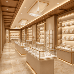 Muebles de Exhibición para Tiendas de Lujo, Unidad de Exhibición de Metal, Madera y Vidrio para Joyería, Accesorios y Artículos de Lujo - Product Image 5