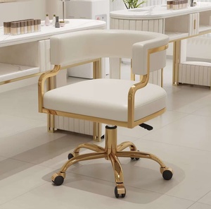 Chaise de salon de manucure au design moderne, table de manucure en acier inoxydable, mobilier de spa pour cils, style pour salons de beauté - Product Image 4