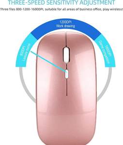 เมาส์ไร้สายตามหลักสรีรศาสตร์บลูทูธ 5.2 และ 2.4G โหมดคู่เมาส์ออปติคอลแบบชาร์จได้เงียบสำหรับแล็ปท็อปพีซีแท็บเล็ต - Product Image 4