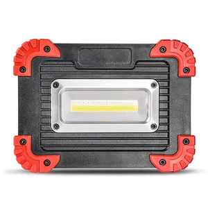 Lampe de travail Rechargeable, Portable, magnétique, éclairage de chantier, batterie externe à changement USB, 4 Modes, lumières vives pour le Camping