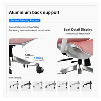 Chaise de bureau ergonomique de haute qualité avec accoudoirs 3D en PU pour ordinateur