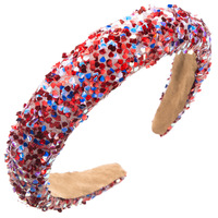 Mode Europe Amérique Femmes Accessoires Personnalisé Luxe Strass Coloré Sequin Bandeau