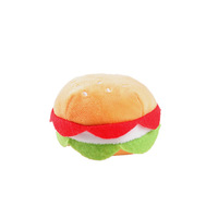 Fast Food Hamburger Chips Cadeaux Pour Animaux De Compagnie Mini Peluche Grinçant Jouet Nourriture Pet Chien Chat Dents Nettoyage Terrier Jouet