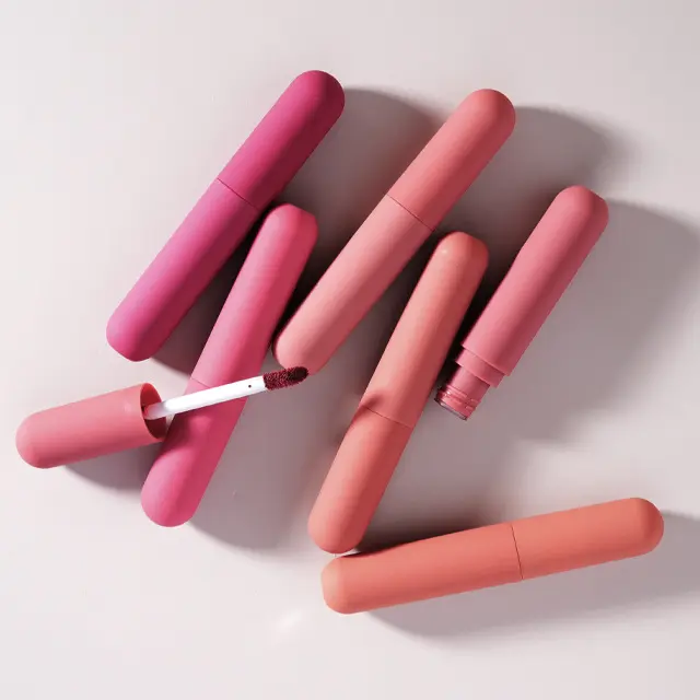 Pabrik Label Pribadi Pigmen Nude Merah Lip <span class=keywords><strong>Gloss</strong></span> Kilau Tinggi Pelembab Lipstik Gel Lip Tint