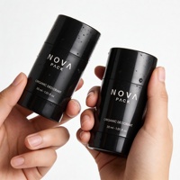 Emballage de flacon de déodorant noir mat 30ml 50ml 60ml 75ml, Contenant vide pour baume solaire à visser 2oz, Contenant vide pour déodorant en stick