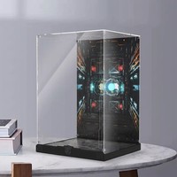 Boîte de présentation en acrylique transparente personnalisable en gros pour figurines, étui de rangement anti-poussière pour modèles de collection et cadeaux