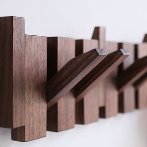 Solid Wood Piano Rack Coat <b>Hook</b> for Entryway Hallway and Bedroom Creative Spacesaving Design Sturdy Home Decoration - Product Image 3
