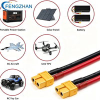 موصل Amass XT60 مخصص ذكر وأنثى مع سلك سيليكون 12AWG 14AWG لطائرات RC بدون طيار وبطاريات FPV