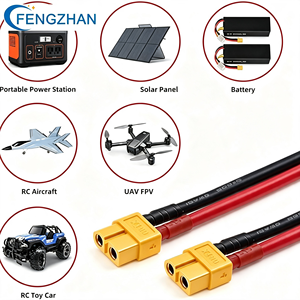 Connecteur Amass XT60 personnalisé mâle/femelle avec faisceau de câbles en silicone 12AWG 14AWG pour drone RC et batterie FPV - Product Image 6