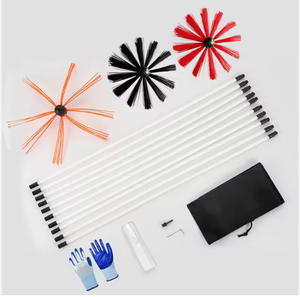 Kit <span class=keywords><strong>de</strong></span> nettoyage automatique <span class=keywords><strong>pour</strong></span> cheminée : brosse, bâtons <span class=keywords><strong>de</strong></span> nettoyage, et autres accessoires <span class=keywords><strong>pour</strong></span> cheminées et poêles - Product Image 1
