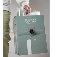 Distributeur de café en papier jetable écologique et bon marché 2L 3L 96oz Sac de café à emporter en boîte