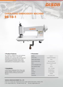 Máquina de Coser <span class=keywords><strong>Manual</strong></span> para Bordado y Acolchado con Puntada de Cadena DS-10-1 con Mesa - Product Image 4