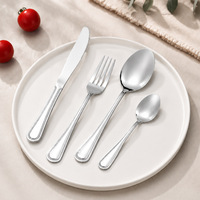 Ensemble de cuillères à salade en acier inoxydable, finition miroir, qualité alimentaire, résistant à la chaleur, pour hôtel, restaurant, restauration, vente en gros