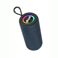 Altavoz Portátil Inalámbrico Bluetooth HF-F109 con Woofer de Tela, Luz RGB, Sonido Activo de Alta Fidelidad, Graves Estéreo, Resistente al Agua para Exteriores