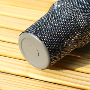 Gobelet isotherme écologique en acier inoxydable 304 fait à la main, avec cristaux scintillants personnalisés, 40 oz, avec poignée, pour boissons chaudes/froides - Product Image 6