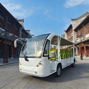 รถบัสไฟฟ้าเที่ยวชมเมือง ระบบขับเคลื่อนอัตโนมัติ 10-19 ที่นั่ง ระยะทางวิ่ง 80-100 กม. สำหรับการเที่ยวชมเมือง - Product Image 1
