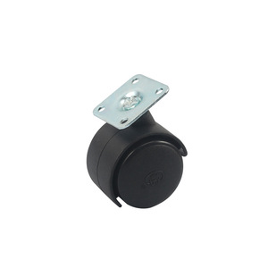 2 Inch Swivel Caster <b>Plastic</b> <b>Wheel</b> For Cabinet Doors Durable Furniture Pad - Product Image 1