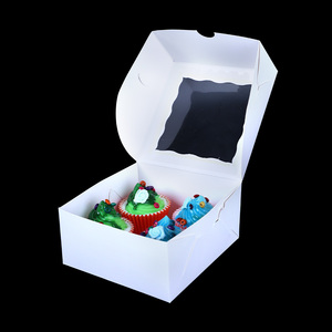 Caja de embalaje de alimentos sostenible para el desayuno Sorpresa Caja Bento de papel Kraft marrón con ventana - Product Image 5