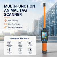 Nuevo Escáner de Microchip RFID Portátil para Ovejas y Ganado, 134.2KHz, Etiqueta de Oreja para Vacas, Caballos y Otros Animales, Bluetooth, Rango de Lectura de 5-15cm