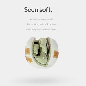 Chaussures unisexes pour tout-petits Happy Mary 1-3 ans, semelle souple, fermeture auto-agrippante, imprimé animal, style Baotou - Product Image 2