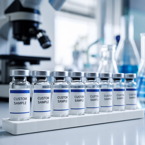 Custom Batch QR Code Peptide Vial Self Adhesive <b>Labels</b> Waterproof Stickers For Lab Sample Glass Vials - Product Image 2
