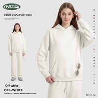 Pull à capuche uni pour homme CKX |   26 Nouveautés Automne-Hiver Style Américain Polaire Doublé Oversize Décontracté 27 Couleurs