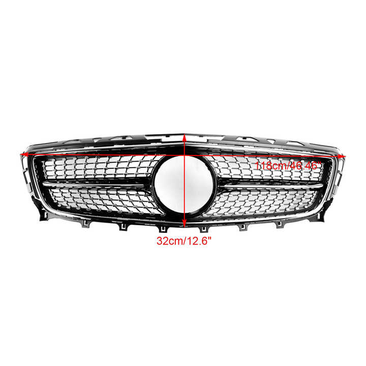 Front Grill Grille Compatible For Mercedes Benz W218 C218 X218 CLS