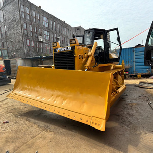 Bulldozer sur chenilles Caterpillar D7G, moteur jaune, équipement de construction lourd - Product Image 2