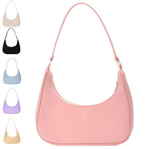 Женская модная сумка DICHOS из нейлона однотонного цвета с молнией, повседневная, с верхней ручкой, на плечо, аксессуар - Product Image 1