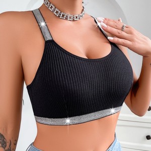 <span class=keywords><strong>Reggiseno</strong></span> Sexy da Donna Stile Europeo-Americano, Schiena Scoperta, Effetto Push-Up, Chiusura Laterale a Y, <span class=keywords><strong>Argento</strong></span> - Product Image 3