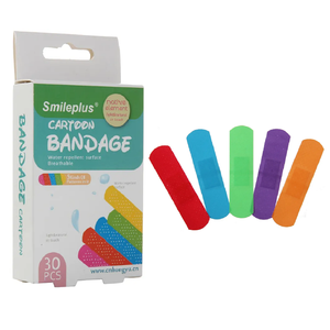 Pansements pour enfants mignons et amusants, en vrac, flexibles, imperméables, respirants, en bande de PE, pour protéger les coupures et les éraflures, filles, garçons, enfants - Product Image 1