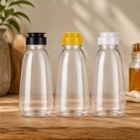 Botellas de Plástico Transparentes para Salsas, a Prueba de Fugas, de Grado Alimenticio, para Ketchup, Miel, Aderezos para Ensaladas y Mermelada