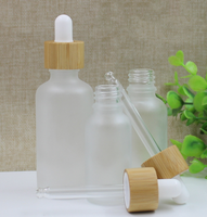 Minyak esensial rambut bambu mewah, botol Serum wajah, tetes kaca, minyak esensial rambut bambu mewah, 15ml 20ml 30ml 50ml 60ml 100ml