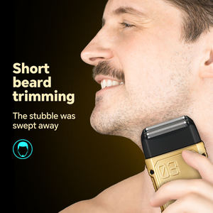Tondeuse à mouvement alternatif pour le nez, <span class=keywords><strong>la</strong></span> nuque et <span class=keywords><strong>la</strong></span> <span class=keywords><strong>barbe</strong></span> - Rasoir électrique à grille avec chargement USB pour usage domestique et en camping-car - Product Image 3