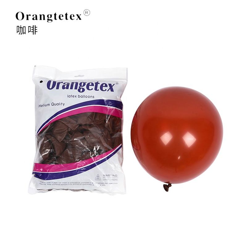 Orangetex Factory Wholesale 12 Inch 100pcs Package Helium Latex Balloons for Party Decoration Globos