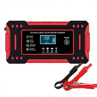 Chargeur de désulfuration à impulsions 12V6A 90W, réparation automatique intelligente avec protection OTP contre la surchauffe, pour batteries au plomb d'e-scooter
