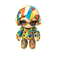 Figurine articulée personnalisée OEM, personnage de dessin animé arc-en-ciel, avec emballage personnalisé, usine d'origine chinoise, service personnalisé