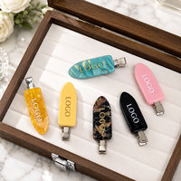 Barrettes à cheveux minimalistes en acétate épais Ume Premium pour femmes, accessoires capillaires, logo couleur personnalisé, fabrication en usine