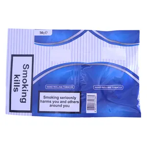 Custom Printed Stand Up Ziplock Plastic Bag Tobacco Pouch Bag Alu Foil Smell Proof Stand Up Pouch