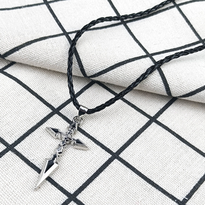 Collier Fate Stay Night, collier avec pendentif croix Fate Zero Saber <span class=keywords><strong>Emiya</strong></span> pour femmes et hommes, accessoires, bijoux manga, cadeau - Product Image 4