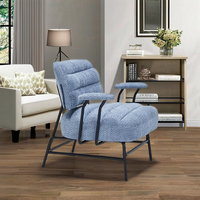 Elegante moderne Einsitzer Mikro faser Stoff Sessel Set Wohn möbel Wohnzimmer Mini Sofa für Schlafzimmer oder Hotel