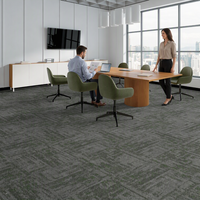 Flame-retardant and Anti-slip 5050cm Heavy Duty Non-Slip Low Pile Modular Carpet Tiles Square Rugs for Office Living Room