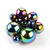 Boule de cristal d'hématite polie, sphère plaquée couleur, aimants en hématite, boules magnétiques en hématite, œufs de serpent à sonnettes magnétiques - Product Image 6