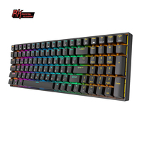 Royal Kludge RK100 clavier mécanique sans fil trois modes 100 touches clavier complet personnalisé russe touches clavier de jeu