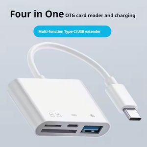 ขายส่ง อุปกรณ์อ่านการ์ด SD คุณภาพดี 4 in 1 สายอะแดปเตอร์ Type C OTG แปลงข้อมูล USB3.0 ตัวแปลงการ์ด TF SD แบบพกพา - Product Image 2