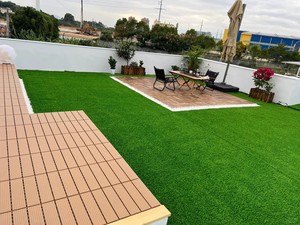 Césped Artificial de Alta Densidad, Césped Sintético para Exteriores, Alfombra Decorativa Verde Realista para Balcón - Product Image 5