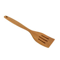 Ensemble de spatules professionnelles en bois d'acacia, paire d'ustensiles de cuisine durables et anti-rayures pour retourner, mélanger et cuire