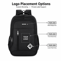 Tas Ransel Komputer Custom Tahan Lama Anti Air untuk Santai, Laptop, Kapasitas Besar, Kuliah, Perjalanan, Sekolah, dengan Port USB