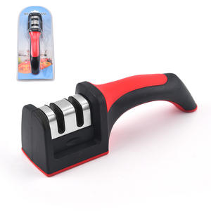 เครื่องลับมีดแบบมือหมุนสำหรับโรงงานขายส่ง หลายระดับความละเอียด ผลิตจากสแตนเลส ใช้ในครัวเรือน พร้อมเคลือบยางเสริม - Product Image 2