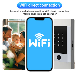 New kim loại không thấm nước thông minh ttlock Wifi điều khiển từ xa cảm ứng bàn phím vân tay Đầu đọc thẻ kiểm soát truy cập - Product Image 6